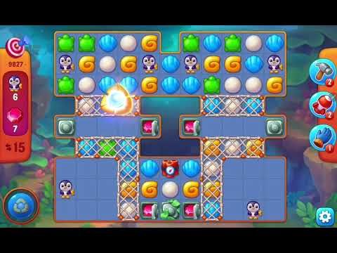 Fishdom Challene Level 9827 (with Double Lightning Boosters) @choraelmin