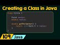Creating A Class In Java