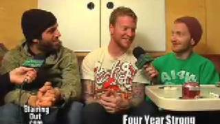 FOUR YEARS STRONG's Joe,Josh and Jake talk with Eric Blair @ Rock Star Taste Of Chaos09