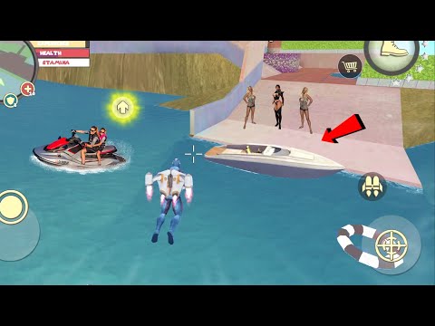 Rope Hero: Vice Town (Rope Hero Fly on Water) Rope Hero with Jetpack - Android Gameplay HD