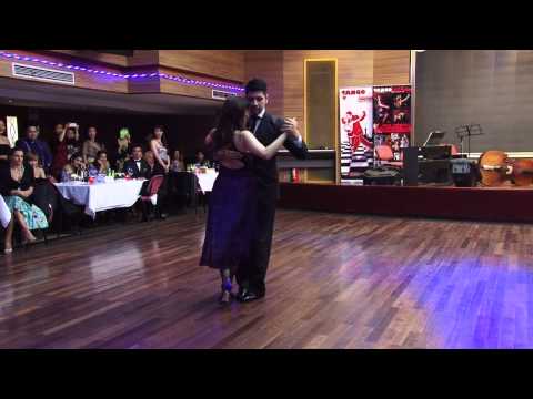  Sebastian Jimenez  and  Milena Plebs  are  dancing  to  a  vals  at  Shanghai Tango Marathon  in  2013