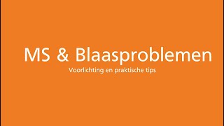 MS en blaasproblemen: voorlichting en tips