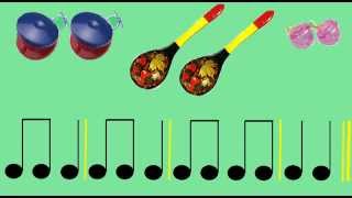 Сольфеджио шумовой оркестр Lectura Rítmica