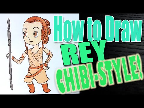 How to Draw Rey From Star Wars