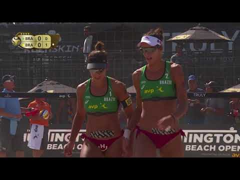 2018 FIVB Huntington Beach Open: Barbara/Fernanda vs Antonelli/Carol - Women's Gold Medal Match