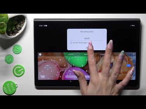 How to Record Sounds in Lenovo Yoga Tab 11 - Sound Recorder app