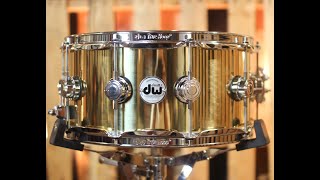 Video thumbnail for DW Collector's Bell Brass 6.5x14 Snare Drum by The Drum Shop - Portland, Maine