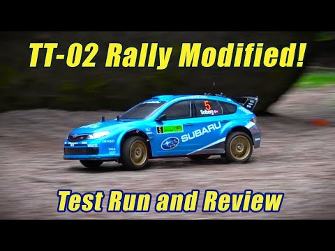 Rally Modified Tamiya TT02 Test Run and Review - Project Subaru Impreza WRC 2008