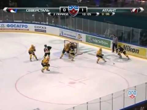 Severstal Cherepovets - Atlant Mytyshchi 2:1. KHL 2011 playoff 3rd game.