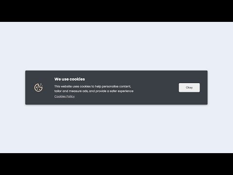 Create a clean responsive cookie Modal Using HTML & CSS