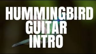 Hummingbird Guitar Lesson Intro By Scott Grove
