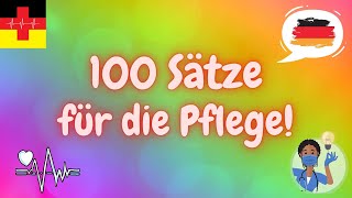 100 Common Phrases 🇩🇪 for the Nurse 🏆 🙂  - Deutsch lernen für die Pflege