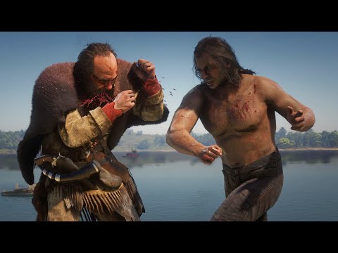 Charles vs Jon NPC Heavyweight Battle | Red Dead Redemption 2 Mods