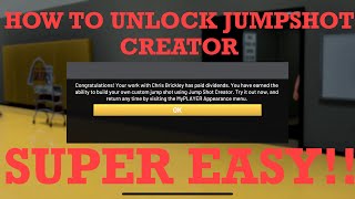 HOW TO UNLOCK JUMPSHOT CREATOR IN 2K20! SUPER EASY!