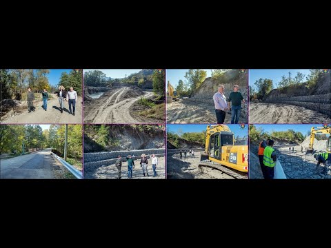 Cepari - Lucrări de consolidare a malului râului Topolog