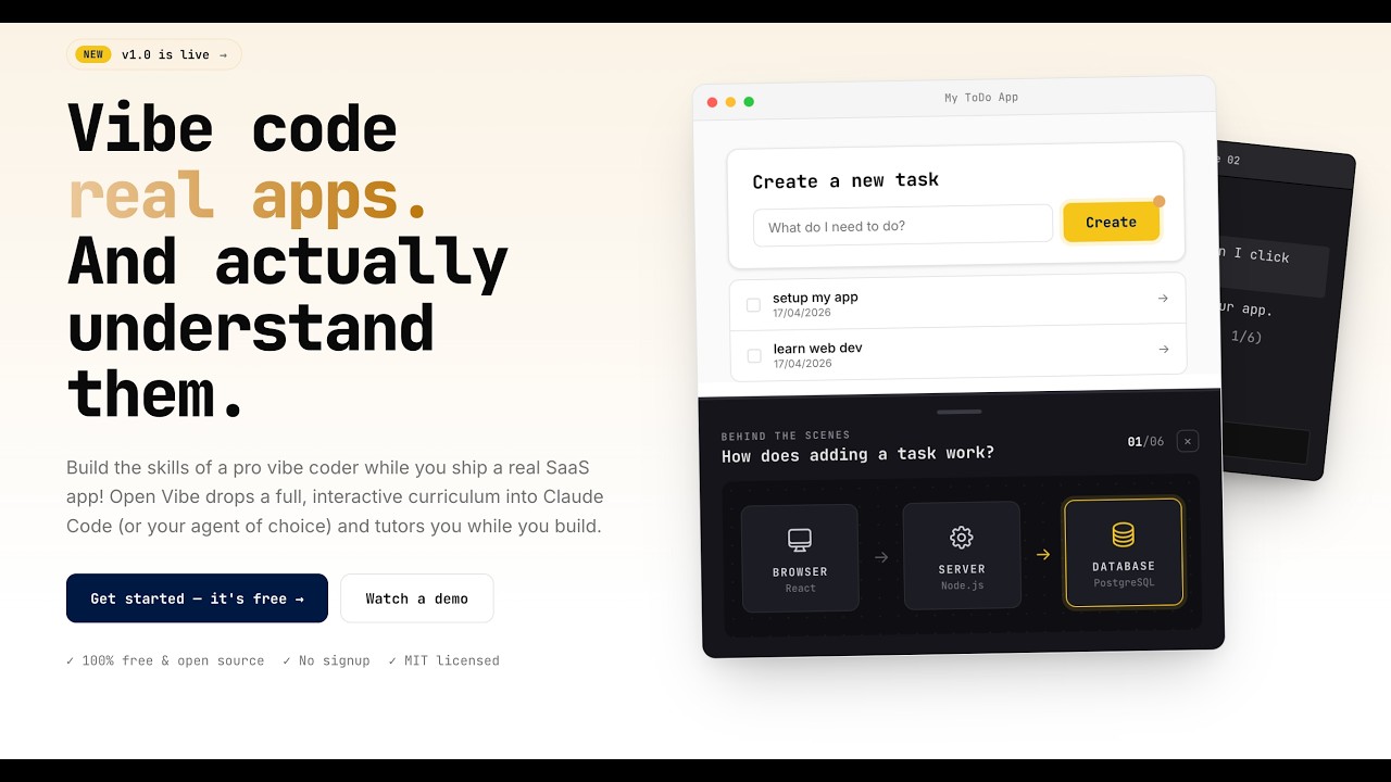 Open Vibe demo video