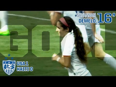 U-20 WNT vs. Haiti: Savannah DeMelo Goal - Dec.9, 2015