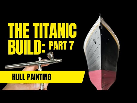RC TITANIC Build 1:200 Scale Part 7 - Hull Painting