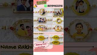 Customised resin photo rakhis & Name Rakhis #Rakhi #RakshaBandhan #photorakhi