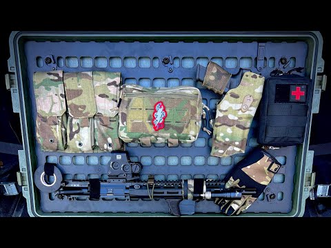 Pelican 1650 w/EZ Click Molle Panel & Safariland QLS Holster (Pelican Range Crate)