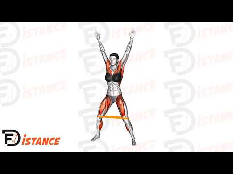 Exercice Jumping Jack avec élastique