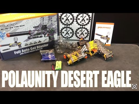 Showcase/Setup/Demo/FPS Test: POLAUNITY Desert Eagle Gel Ball Blaster - Black & Yellow