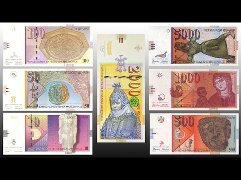 All Macedonian banknotes and coins (1992-2016)