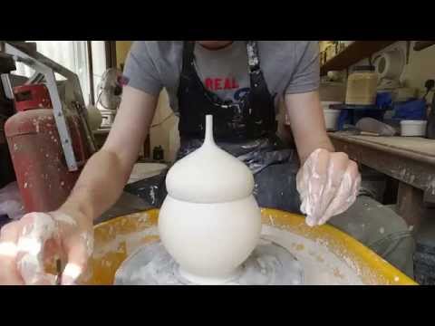 Hand Thrown Double Bellied Vase by Matt Horne Pottery