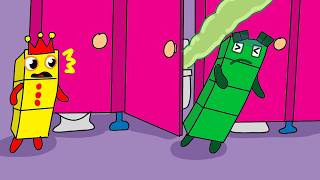 Who is dirty in the toilet | Numberblocks fanmade coloring story