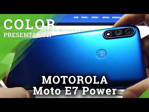 Motorola Moto E7 Power - Tahiti Blue - Color Presentation