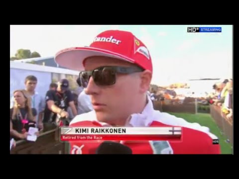 F1 2016 Australia - Kimi Raikkonen Post Race Interview