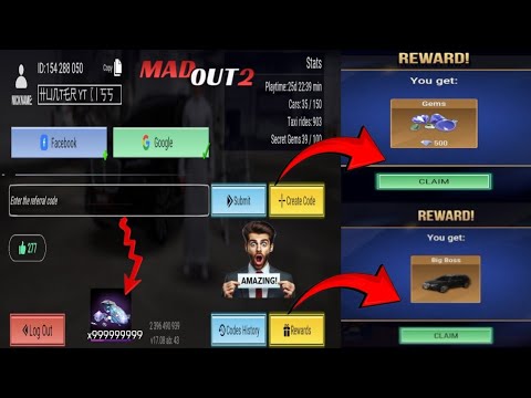 Redeem code for old and new players || redeem code new and old players ||#gameplay#madout2