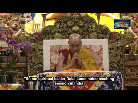 Tibetan spiritual leader Dalai Lama holds teaching session in India