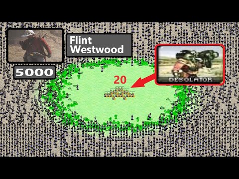 20 Desolators vs 5000 Flint Westwood - Red Alert 2