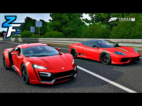 Thumbnail for W Motors Lykan HyperSport vs Ferrari 360 Challenge Stradale (tuned) Drag Race! | Forza 7 by W Motors