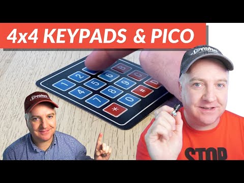 YouTube Thumbnail for 4x4 Keypads, Raspberry Pi Pico and MicroPython