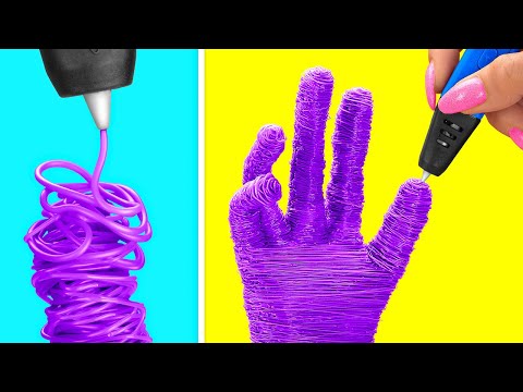 WOW! AWESOME 3D PEN HACKS FOR SMART PEOPLE || Cool Hacks And DIY by 123 GO!