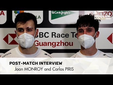 Joan MONROY and Carlos PIRIS - Post-match interview after round 2