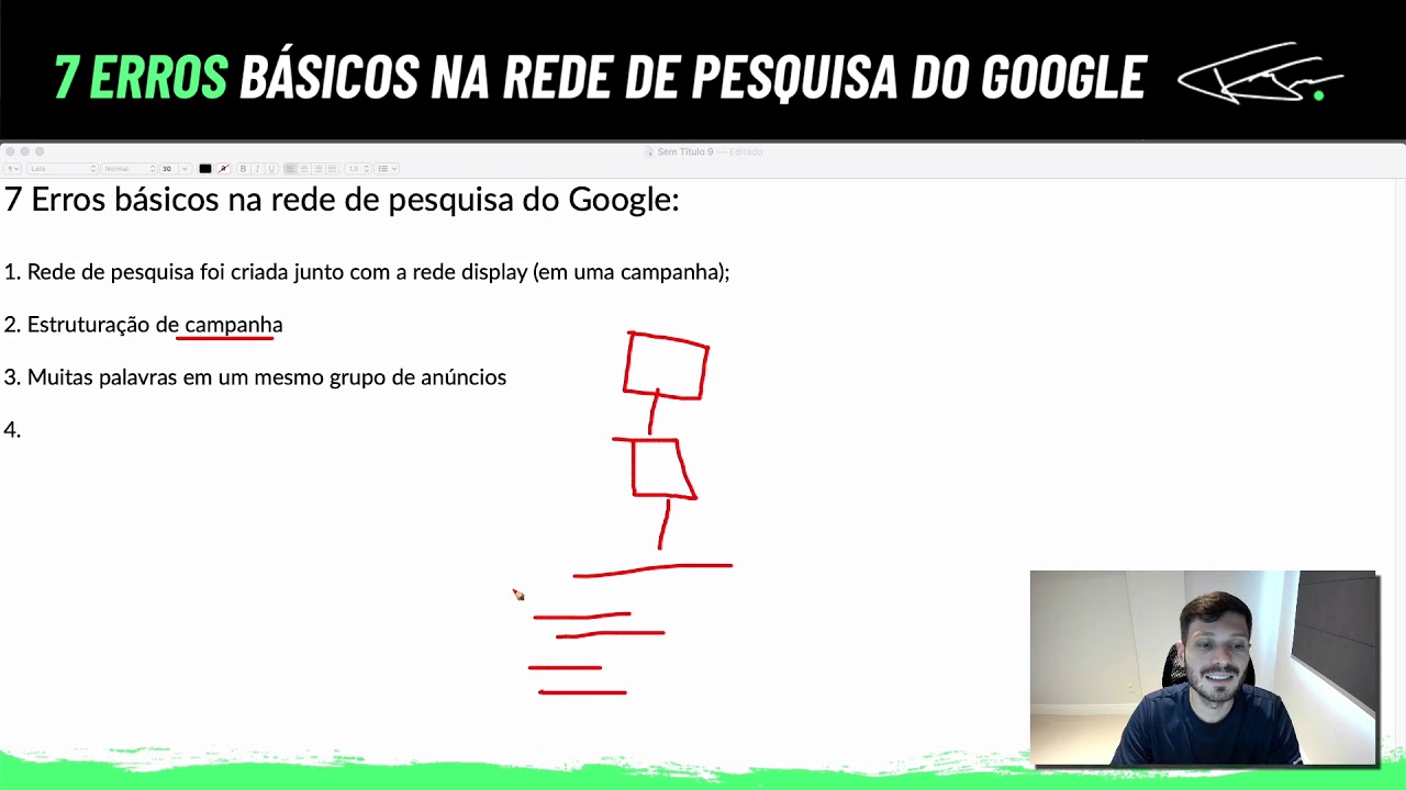 7 ERROS BÁSICOS NA REDE DE PESQUISA DO GOOGLE