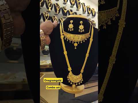 onegramgold Combo set #song #coimbatorejewellery #gold #ithijewellers #chain #silver #platina #ajith