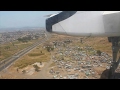 South African Express Dash 8 400 Port Elizabeth Cape Town Safety Takeoff Inflight Landing