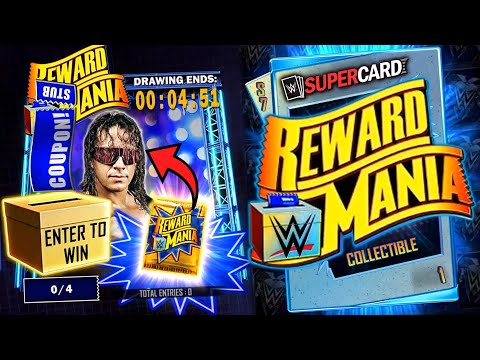 FIRST LOOK AT REWARD MANIA!! New Bret Hart Special Edition Card! | WWE SuperCard