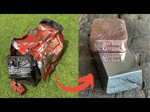 ScrapYard Salvage - Welder Melting - ASMR Metal Melting - Trash To Treasure - BigStackD Copper