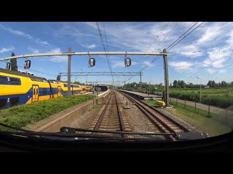A train driver's view: Alkmaar - Zwolle, VIRM, 24-Jun-2020.