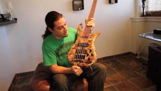 Video thumbnail for Nick Schendzielos' Warwick Bass Custom Shop Streamer Stage II Buckeye Burl/Snakewood by Nick Shinz