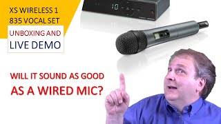 Video thumbnail for Sennheiser XSW 1-835 Unboxing and Demo Wireless Mic vs Wired mic by Networx Audio Video Inc