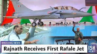 Rajnath Receives First Rafale Jet
