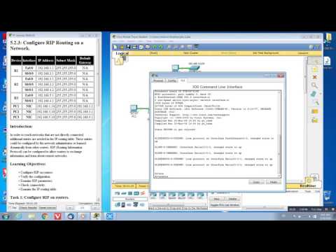 CCNA Lab 5.2.3 Configure RIP Routing on a Network - Answers