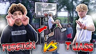 CRAZY GAME OF MINI HOOP &quot;D.U.N.K&quot; vs TRISTAN JASS!!😱🔥   *HILARIOUS*🤣