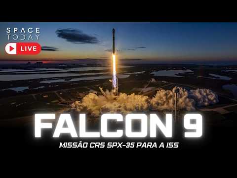 LANÇAMENTO FALCON 9 PARA A ISS COM POUSO EM TERRA !! | MISSÃO CRS SPX-35